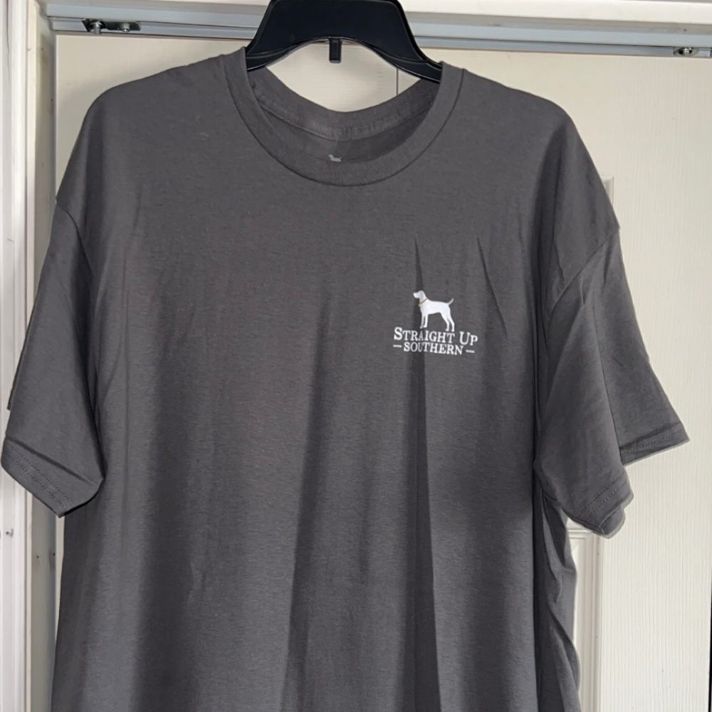 MENS STRAIGHT UP SOUTHERN GRAY T SHIRT